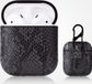 By Qubix AirPods 1/2 hoesje PU Leer Slangenleer - Grijs