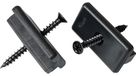 WPC 200 WPC-clips, 6 mm, kunststof, pour terrasses, fixation cachée, noir
