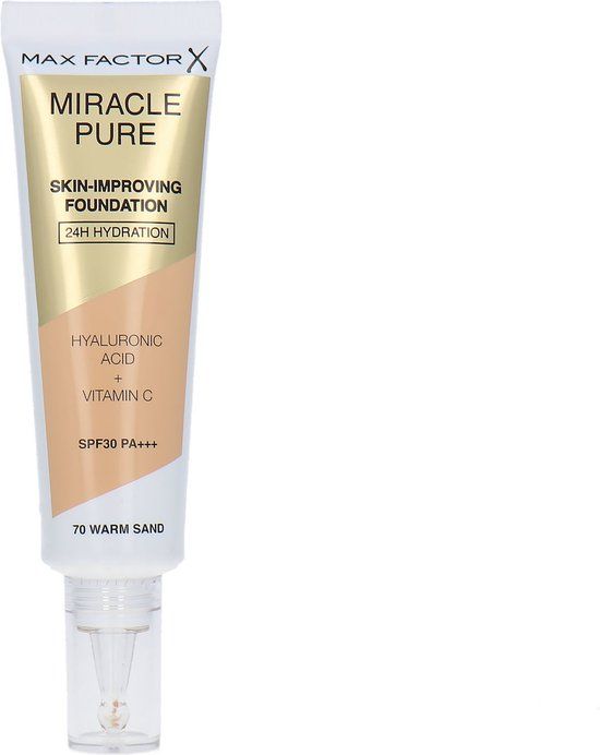 Max Factor Miracle Pure Skin-Improving Foundation - 070 Warm Sand - 30ml