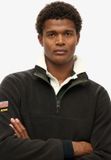 Superdry Active fleece met halve rits Heren Truien Zwart XL