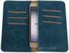 Best Cases Panda Best Cases Blauw Pull-up Large Pu portemonnee wallet voor Huawei P8 Lite