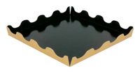 Garcia de Pou 8420499147369 Wegwerpbord Plaat Zwart Goud Karton 240x240x20mm 50 Stuks