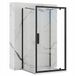 Rea Rapid Swing Black 120x90 cm Cabine de douche rectangulaire avec porte battante