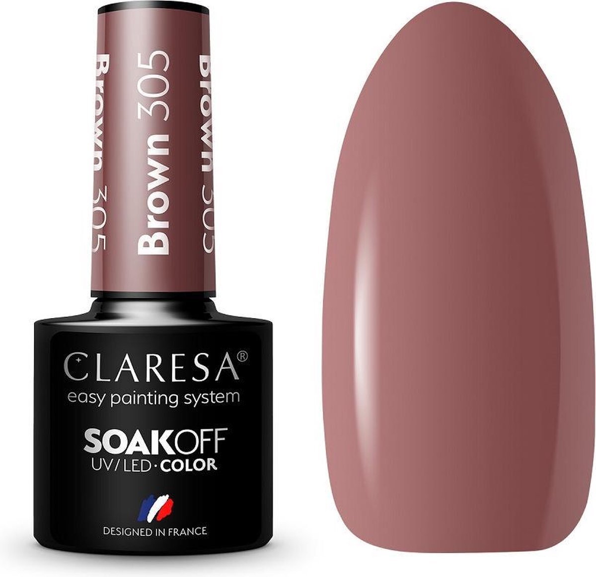 Claresa Soak Off UV/LED bruin Hybride Vernis 305 5g