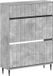vidaXL Schoenenkast ZWOLLE 78 x 24 x 103 cm Bewerkt hout Betongrijs