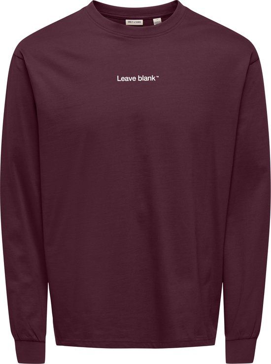 ONLY&SONS - ONSFRED LIFE RLX LS VARSITY TEE LB Heren Lange mouwen shirt Katoen L Fig