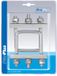 ProPlus Set van 2 Vierkante U-beugels 60 mm – Voor Montage van Neuswielklem op Dissel of Frame – Stalen Montagebeugels – Zilver