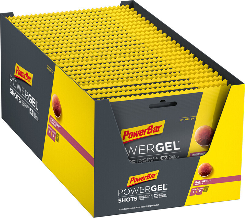 PowerBar PowerGel Shots Box 24 x 60g, Raspberry