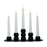 Watt & Veke Lykke kandelaar incl. 5 ledlampjes Noir