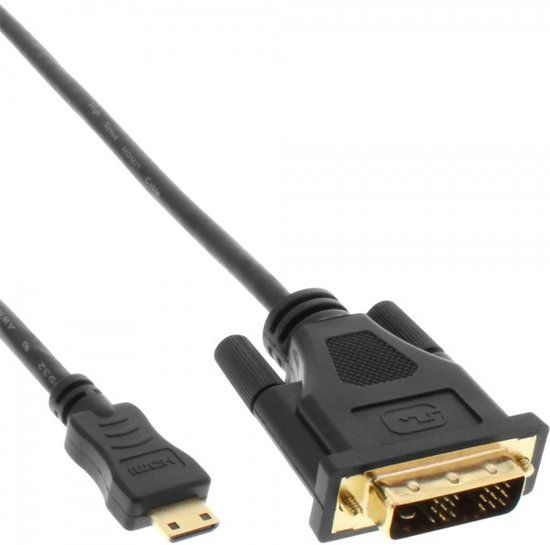 Inline Panda Inline Mini HDMI naar DVI kabel - 1 meter