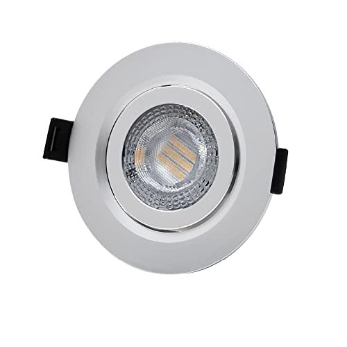 EDM Downlight LED-aansluiting, 9 W, 806 lm, RA80, 4000 K, rond, chroom frame,