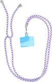 Lila-wit Collier compatible avec smartphones, avec longueur réglable / Cordon : 165 cm (corde, 82,5 cm maximum en boucle) / adapté pour porter sur l'épaule ou autour du cou
