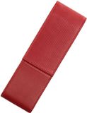 Lamy A315 Lederwaren Hoogwaardig nappaleder-etui 859 in de kleur rood voor twee schrijfgerei