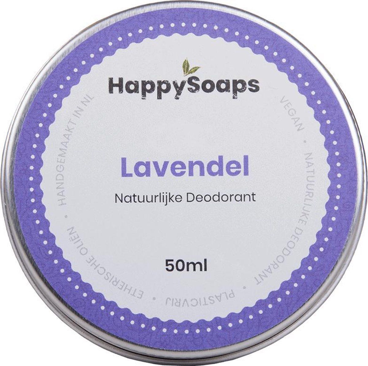 HappySoaps Natuurlijke Deodorant - Lavendel - 50gr - 8720256109051