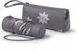 Merkloos / Sans marque Bits & Stars Compact Mini Paraplu met Pouch - Grijs