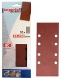 Cevik IMP3126 schuurpapier vellen 93 x 230 mm. 10 stuks. 10 vellen korrel 120 8 parallelle gaten.
