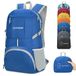 ZOMAKE Lichtgewicht Opvouwbare Rugzak 35 L, Licht Rugzak Waterdichte Wandelrugzak, Pakbare Rugzakken voor Dames en Heren, Outdoor Wandelen Camping Wandelen Reizen (Diepblauw)