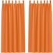 vidaXL Blackout Gordijnen met Ringen 2 stuks Feloranje 260 x 140 cm