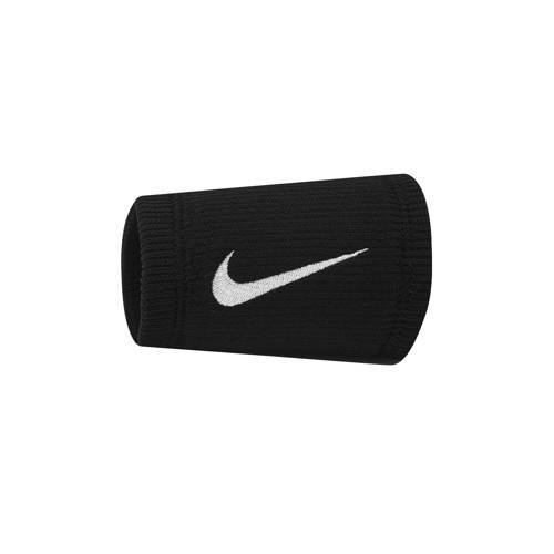 Nike Nike polsband Elite Doublewide donkerblauw/wit (set van 2)