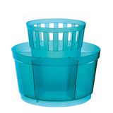 Excèlsa bestekmand blauw rond 15 cm.