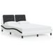 vidaXL Bedframe Zadar Kunstleer Wit en Zwart 180x200 cm
