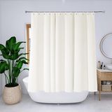 Merkloos Azalia Douchegordijn, van waterafstotend polyester, met metalen ogen, 180 x 170 cm (b x h), beige