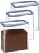 5Five Voorraadpot - 4x - Transparant - Kunststof - 3000 ml