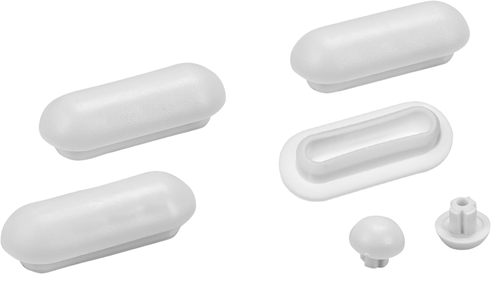 Cornat Bufferset - geschikt voor Cornat wc-bril Tarox, Tarox Plus, Roda, Dolo & Calisto - wit - kunststof/schokdemper/bufferset/reserveonderdelen/accessoires / TEC365071