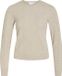 Vila Trui Vikerry O-neck Cable L/s Knit Top 14115306 Natural Melange Dames Maat - XS