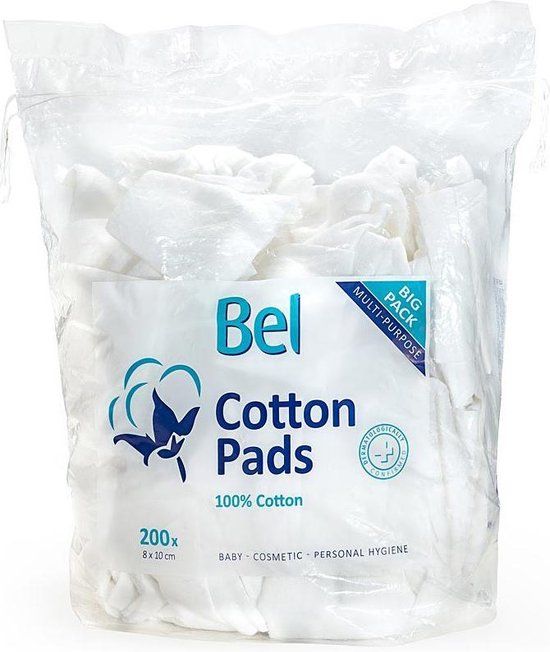 Bel Cotton Pads - 200 Pieces