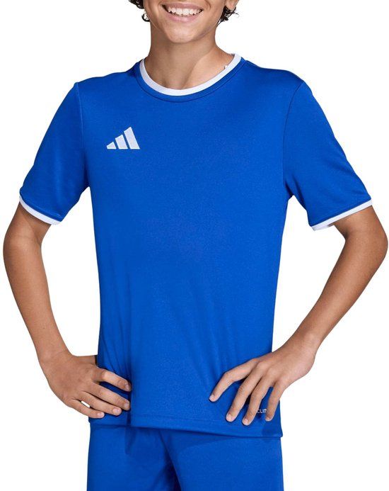 Adidas Entrada 26 Shirt Junior - Blauw/Wit - Maat 128