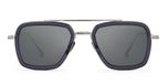 Dita Flight.006 Lunettes de soleil unisexe gris géométrique gris 52mm polarisé