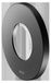 KEUCO IXMO Plaque murale, extra large, pour mitigeur et mitigeur de douche. Plaque d'encastrement pour mitigeur, ronde, diamètre environ 105 mm, noir mat
