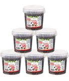 Dehner Natura Premium Wildvogelvoer, wilde vogelsnack, rozenbottelvruchten, het hele jaar door eiwitrijk, hoogwaardig vogelvoer voor wilde vogels, 6 x 400 g (2,4 kg)