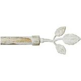 Emmevi Mv S.p.a. - Tringle à rideaux en fer vente aux enchères de rideaux anneaux extensibles 120 210 cm borne feuille - Shabby Chic