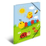 HERMA Verzamelmappen A3 kinderverjaardag, 3 stuks, hoekspanner-mappen van karton met kleuterschoolmotief, elastiek, binnenkleppen en binnendruk, voor jongens, meisjes en kinderen