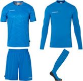 Uhlsport Prediction Bundle Keeperset Enfants - Lichtblauw / Wit | Maat: 128