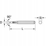 KS Tools Puntijzer 8-kantig Ø5mm, 150mm