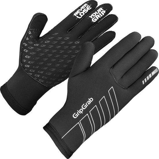 GripGrab Neoprene Wet Weather Gloves - Black - Unisex - Size XXL