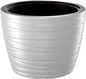 Prosperplast Amazing Plantenpot/Bloempot - Wit - Kunststof - D37 x H28 cm