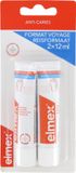 Elmex Anti-Carys Tandpasta Reisverpakking 2 x 12 ml