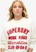 Superdry - Workwear losse trui met borduursel en ronde hals - Dames - Truien