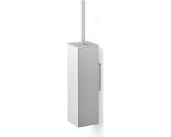 ZACK Carvo Toiletborstelset voor wandbevestiging RVS - Grijs