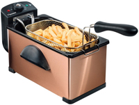 Bestron AF370CO - Deep Fryer - 3.5L - 2000W - Black/Copper
