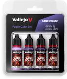 Vallejo Hobbyverf Acrylverf - 72382 Game Color - Purple Color Set - Acryl Set Verf set - 4x 18 ml