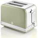 OEM Retro-toaster, 2 sleuven, brede sleuven, 6 bruiningsgraden, 815 watt, groen