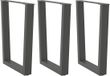 vidaXL Eettafelpoten V-vormig Antraciet Staal 70 cm
