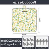 Wan GmbH Tapis de pique-nique - Tapis d'extérieur - Assise confortable en extérieur - Hydrofuge - 2x2 mètre - Jaune