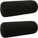 vidaXL - Kussensloop - 2 stuks - HEERLEN - Zwart - Ø 15 x 40 cm - Bouclé