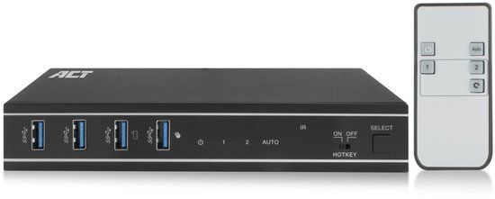 ACT AC7912 2-Poorts HDMI 4K@60Hz KVM Switch